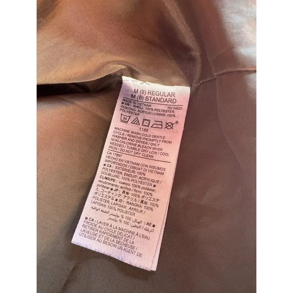 Old Navy Boys Olive Green Bomber Jacket Size M 8‎ Snap Button Varsity Coat Kids